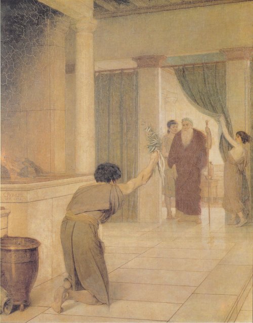 Christian Rohlfs Der Schutzflehende Der Siegesbote Wandbild